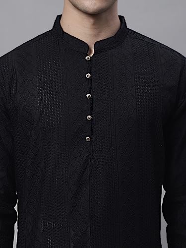 Image of Jompers Embroidered Cotton Kurtas for Men