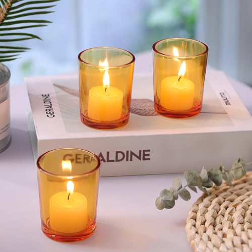 LETINE Gold Votive Candle Holders Set of 36 - Speckled Mercury Gold Glass Candle Holder Bulk - Ideal for Wedding Centerpieces & Home Decor… - Image 7