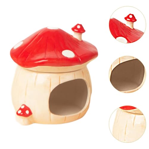 Abri pour cobayes et hamsters - Solution anti-stress rouge - 4