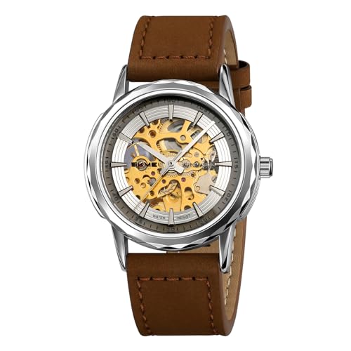 Men's Fashion Classic Automatic Skeleton Watch Mechanical Self Winding Luxury