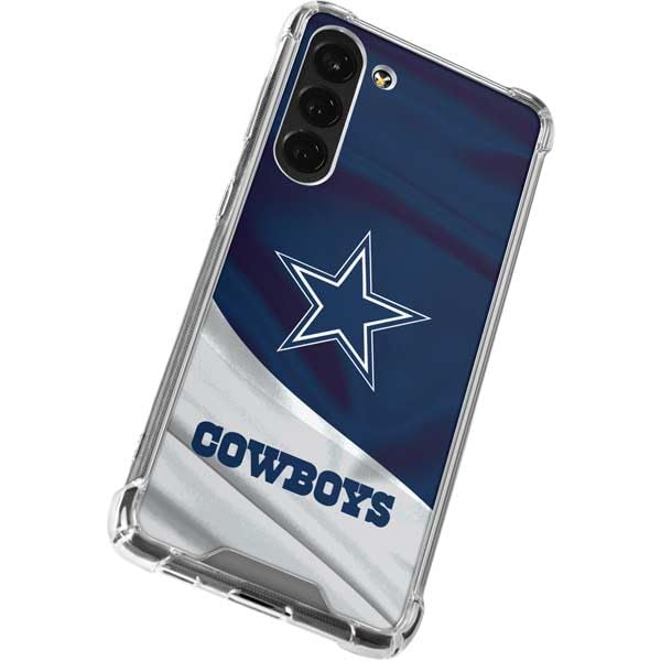 Skinit Clear Phone Case Compatible with Galaxy S23 Plus - Officially Licensed NFL Dallas Cowboys Design