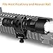 Tactical Flashlight with Picatinny Rail Mount, LED Weapon Light 800 Lumen Waterproof Tactical Flash Light for Outdoor Shooting Hunting Camping, Include with CR123A Lithium Battery and Portable Clip