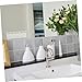Beatifufu 2pcs Wall-Mounted Bathroom Organizer No-Drill Hair Tool Holder and Toothbrush Storage Rack Stylish Bathroom for Hair Products and Accessories Easy Installation and Design