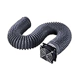 longueur du tuyau : 2000 mm Kit d\'extraction de ventilateur for boîtier d\'imprimante 3D Ender Plus avec interface et couvercle graveur. Ventilation efficace