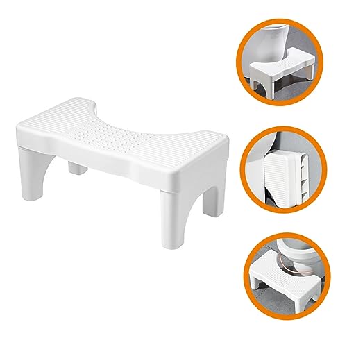 Lurrose Banquinhos De Descanso Para Os Pés Otomanos Brancos Banquinhos Para Os Pés Do Banheiro Para