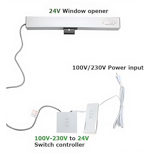 Abridor automático de ventana con mando a distancia para control cómodo de tragaluces 7
