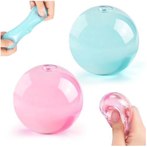 Squishy Fidget Toys 2Pcs Soft Coconut Oil Squishy Fidget Balls Portable Anti-Anxiety Fidget Toys for Kids & Adults Slow Rising Squishies Stress Balls for Party Birthday Christmas