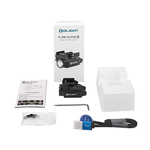 Olight Pl-Mini 2 Valkyrie 600 Lumens Magnetic Usb Rechargeable Compact Weaponlight With Adjustable Rail, High Performance Cw Led Tactical Flashlight With Built-In Battery #TOP7