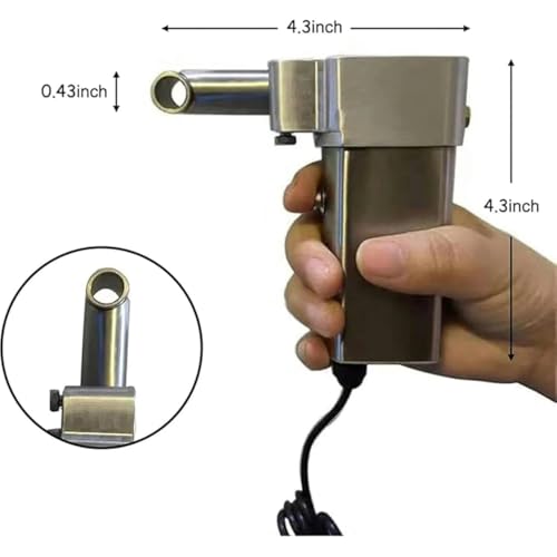 Kit instantáneo para hacer rastas con 6 cabezales intercambiables, herramienta de trenzado manual para rastas sintéticas rápidas y trenzas de caja, fácil operación con una sola mano para peinar en