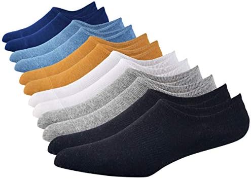Mens No Show Socks Cotton Low Cut Ankle Short Casual Socks Men With Grips