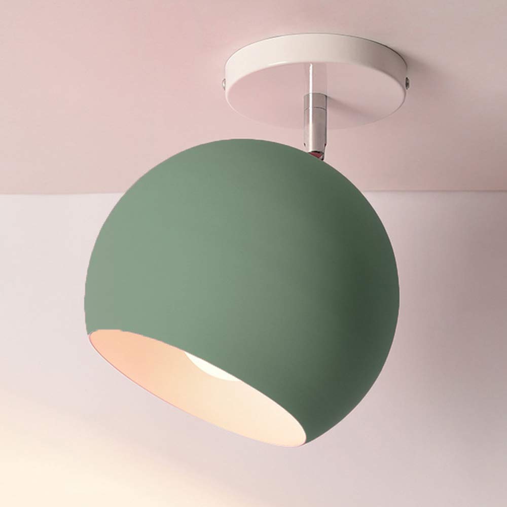 Plafonnier moderne E27 vert pour éclairage entrée et balcon