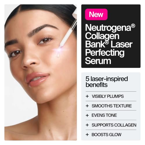 Neutrogena Collagen Bank Laser Perfecting Face Serum, 1.0 fl. Oz - image 2