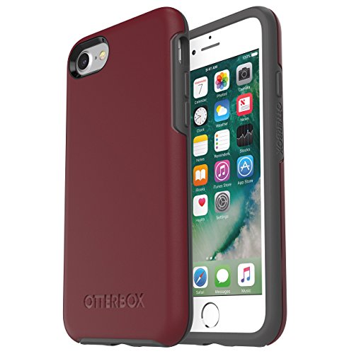 OtterBox Symmetry Series Case for iPhone SE (3rd and 2nd gen) and iPhone 8/7 - Frustration Free Packaging - FINE Port (Cordovan/Slate Grey)