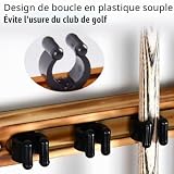 QSLKI porte-queue mural bambou 4 trous, 27 x 19 cm photo 2