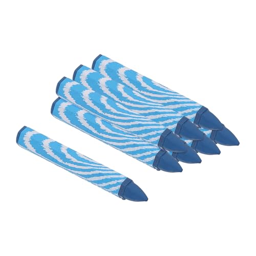 PATIKIL Lumber Marking Crayons, 8 Pcs 4.2x0.6 inch Hex Wax Tire Marker Drawing Crayons for Wood, Glass, Ceramics, Cartons, Cloth, Stone, Blue