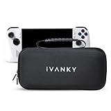 IVANKY Carrying Traveling Case for ASUS ROG Ally Console，Protective Hard Portable EVA Shell Carry Case Bulit-in Charger Storage, Portable Trave Bag for ROG Alloy & Accessories，Lightweight Case Black