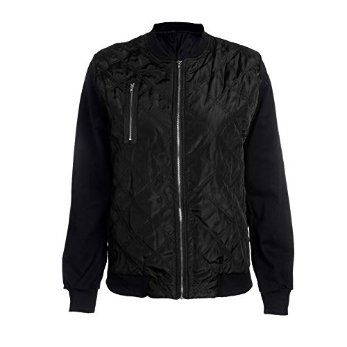 Women Classic Jackets, Long Sleeve Biker Jacket Lightweight Flight Zip up Bomber Coat Punk Autumn Winter Outfit2