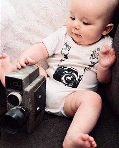 The Spunky Stork Baby Girls Boys Photographer Organic Newborn Camera Bodysuit3