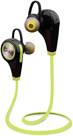 Bluetooth Earbuds, JuneTek Q9 Wireless Bluetooth 4.1 Headphones In-Ear Noise Cancelling Sweatproof Sports Handfree Headset for iPhone Samsung and Other Bluetooth Devices (Green)