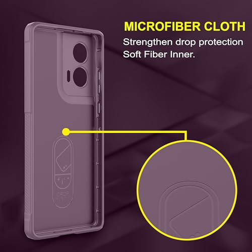 Image of Zapcase Back Case Cover for Motorola G96 5G | Compatible for Motorola G96 5G Back Cover | Liquid Silicon Magic Case with Camera Protection | Lavender