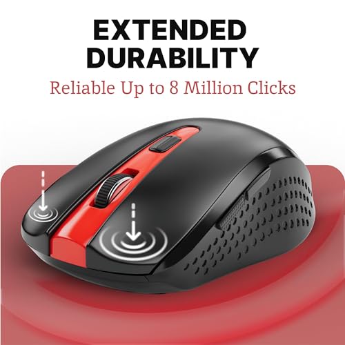 Image of Silent Mouse Wireless - Quiet, Cordless USB Mouse for Laptop, Chromebook & PC