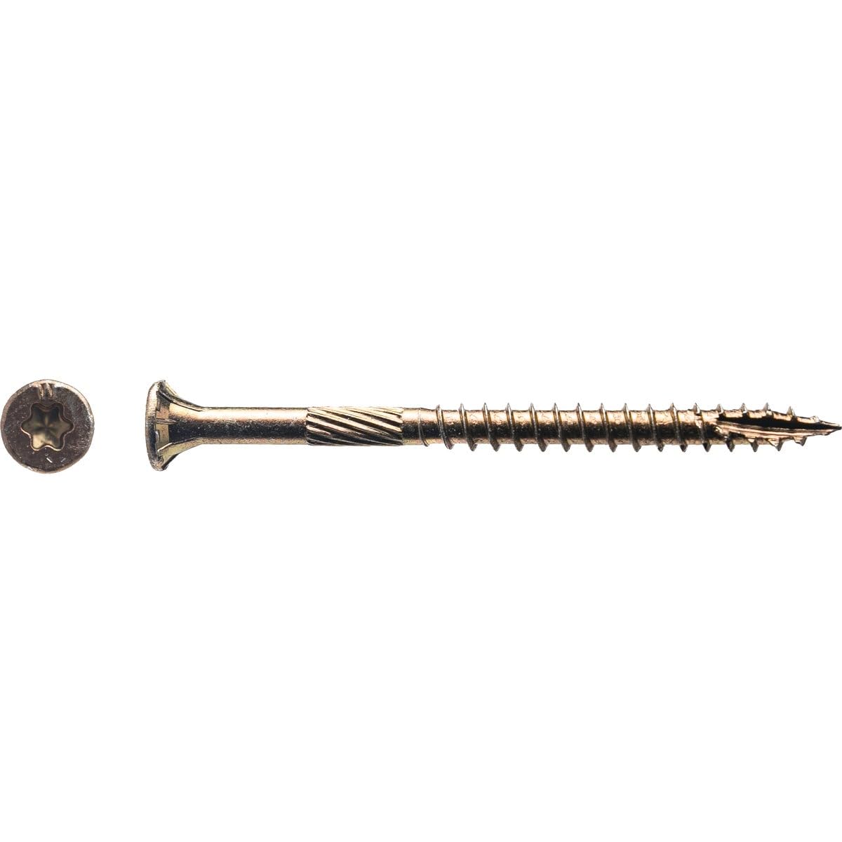 Big Timber #9 X 2-1/2 In. Yellow Zinc Flat Head Wood Screw 470 Ct 5 Lb
