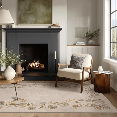 3x5 Washable Entryway Area Rug: Small Throw Rugs for Bedroom Soft Carpet