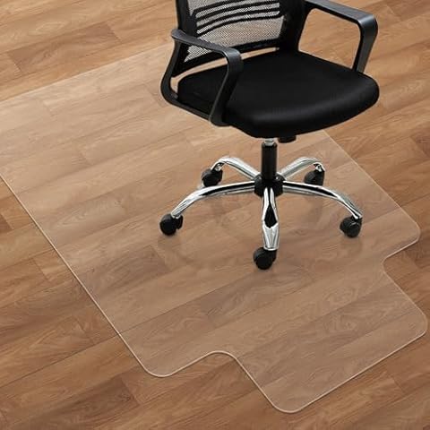 SHAREWIN Office Chair Mat for Hardwood Floors - 36"x47" Desk Chair Mats Home Floor Protector Heavy Duty - Easy Clean Cover