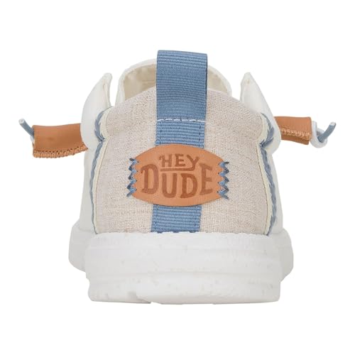 HEYDUDE Men's Wally Craft Linen Slip-On Loafers | Lightweight Comfortable Shoes | Travel Ready Casual Walking Sneakers4