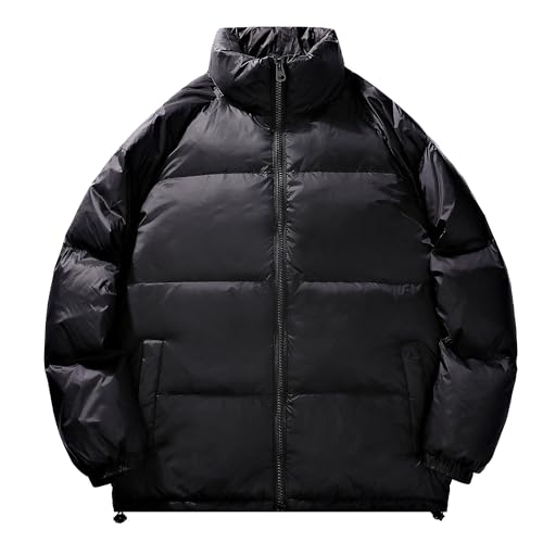 Doudoune épaisse pour homme DGKaxiyaHM manteau noir chaud col montant