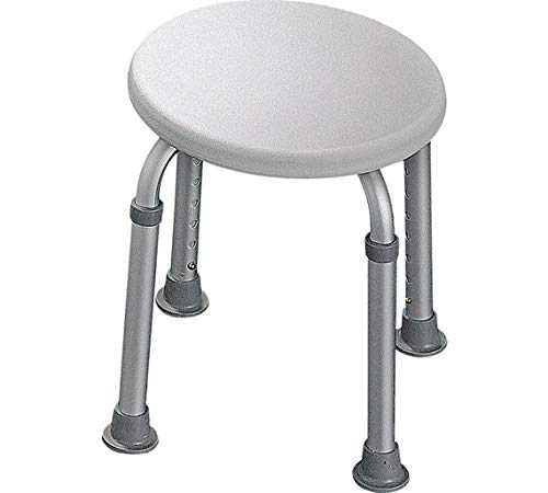 Delex® Round Height Adjustable Shower Stool