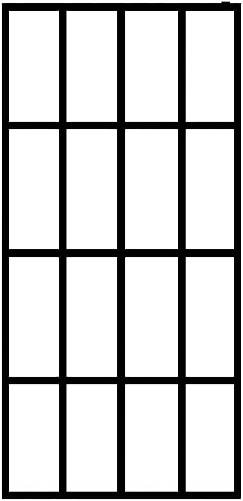 vidaXL Modern Walk-In Shower Screen, Frosted White Tempered Glass with Black Aluminum Profile, Adjustable, Easy Clean, 55.1"x76.8"