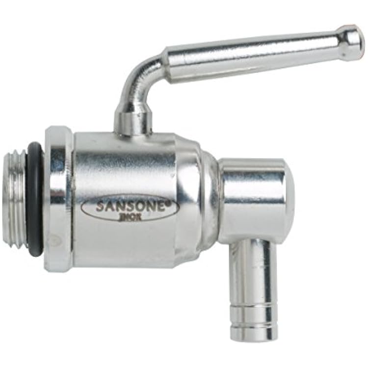 Sansone NSF Stainless Steel Water Dispenser Container with Spigot, 1.32 gallon jug (5 Liter)