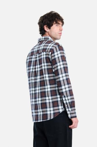 Image of SNITCH Men Casual Shirt | Regular Fit Full Sleeve Button-Down Collar Buffalo Check Pattern | Premium Cotton Blend & Breathable Fabric Outings