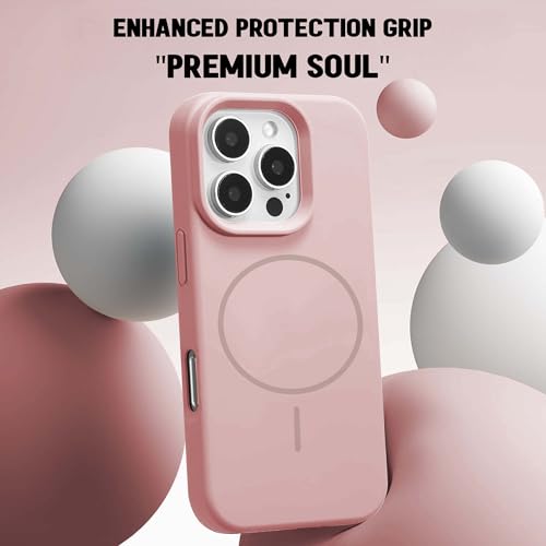 Image of Kratos Active Grip Silicone Case Cover Compatible with iPhone 15 Pro Max - Enhanced Protection, Wireless Magnetic Charging Case with Raised Edge Camera & Screen Protection, Shock-Resistant Design