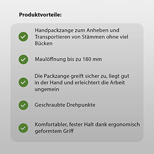 Pack pinza a mano per sollevamento gancio legno