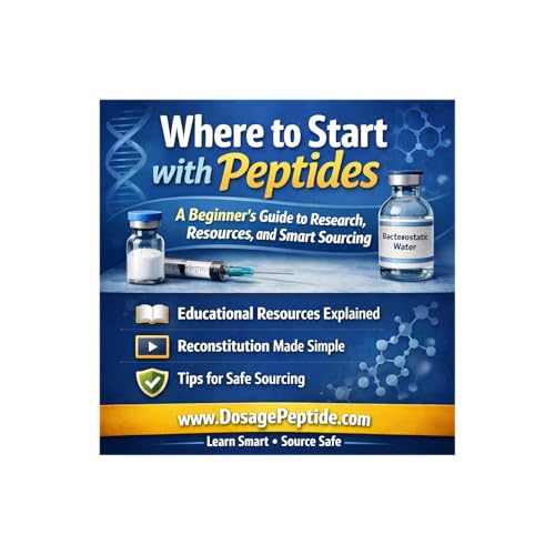 Where to Start with Peptides: A Beginner&rsquo;s Guide to Research, Resources, and Smart Sourcing