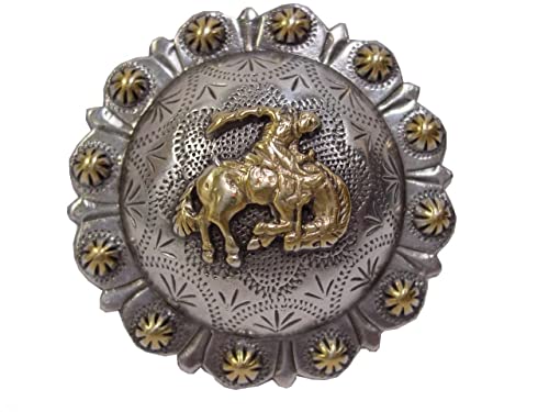 AJ Tack Bucking Bronc Rider Berry Concho 1