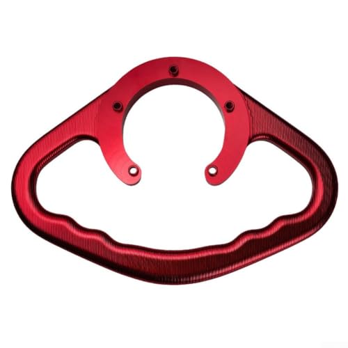 Mango de tanque de moto rojo CNC para evitar caídas del pasajero al acelerar 7