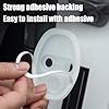 Nubamzy Car Silicone Door Latch Protective Cover, Auto Door Lock Protector, Silicone Luminous Shock Absorption Pad for Most Vehicles Truck Trailer RV Slam Damage Dust #5