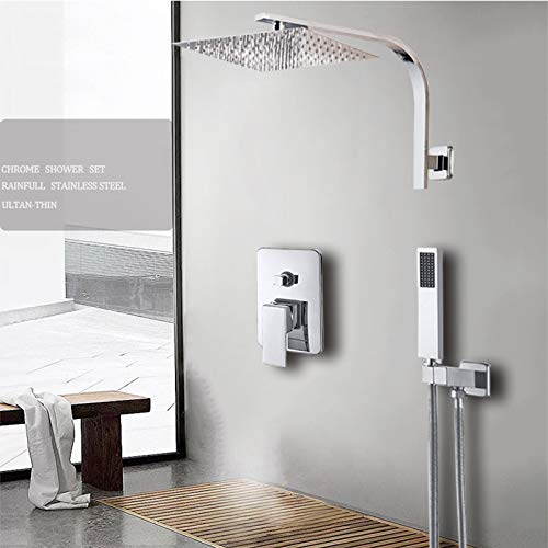 Ensemble de robinetterie de douche de qualité supérieure en laiton massif finitions chrome - 7