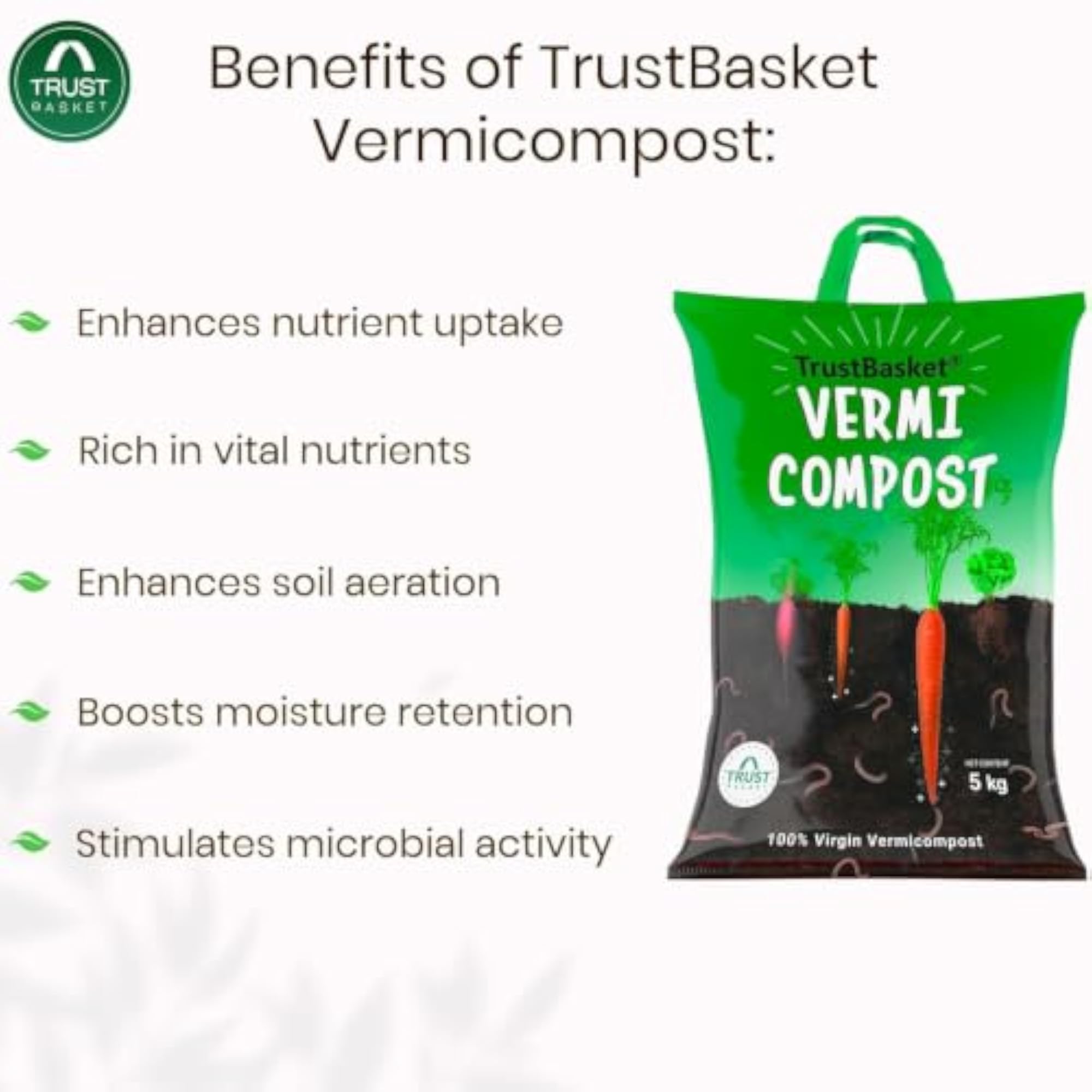 Vermicompost 5kg 100% Natural Organic Fertilizer