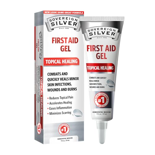 Image of Sovereign Silver First Aid Gel - Argentum Metallicum Gel Wound Care Support, Topical Skin Care for Minor Skin Irritations with Convenient Pump - 1 fl oz (30 mL)