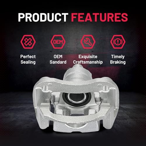 Image of BDFHYK 19-B2905 19-B2904 Rear Disc Brake Caliper Assembly Compatible with Toyota Highlander 2004 2005 2006 2007 2.4L L4 3.3L V6, GAS 2pcs