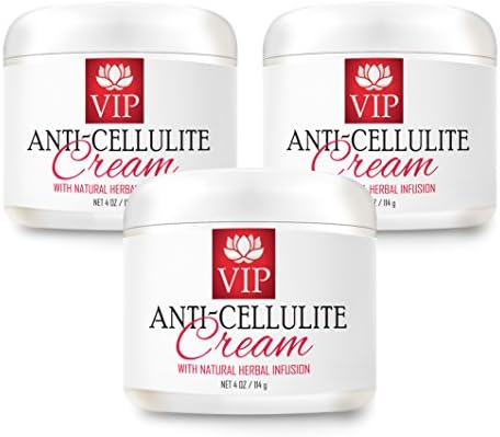 Cellulite cream - ANTI CELLULITE CREAM with Natural Herbal Infusion - Beauty women - 3 Jars (12 Oz)
