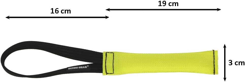 Dingo Gear Firehose Bite Tug Strong Dog Toy, Yellow, 0.058 kg