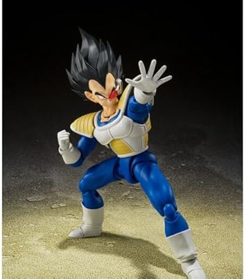 Tamashii Nations SH Figuarts Vegeta Action Figure - Dragon Ball Z 24000 Power Level | 14cm Collectible Model