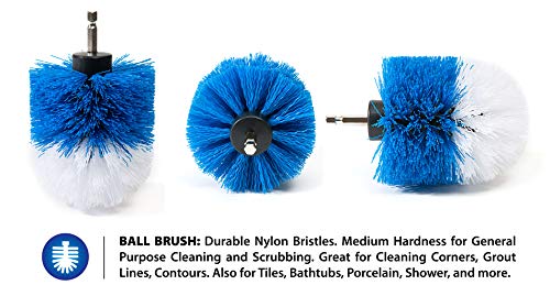 Kit de 4 peças RevoClean para furadeira elétrica - Perfeito para limpar argamassa, azulejo, balcão,