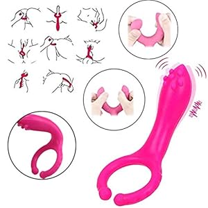 Rose Red multifunctionele vibratie siliconen clip