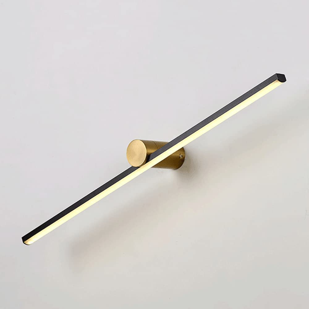 Lampada da parete nera a striscia lunga, applique da parete in metallo ultrasottile con mini faretto, applique moderna a LED, lampade da parete lineari da comodino, applique da parete con illuminazion